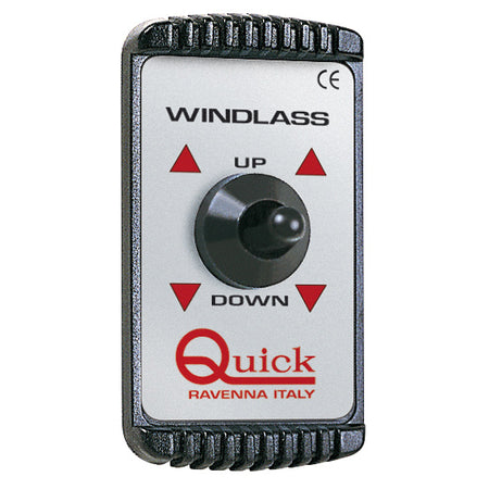 Quick kontrolpanel til ankerspil set forfra, klar til installation.