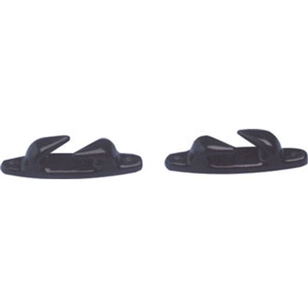 Klyds-sæt fra Nuova Rade i sort nylon, 160 mm, set forfra