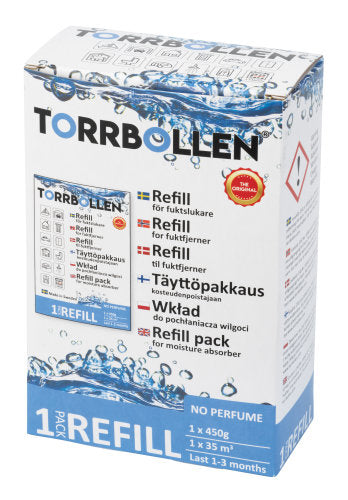 Fugtfjerneren Torrbollen refil pakket enkeltvis