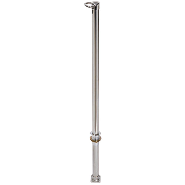 SeaTec vandski trækstang Ø40x2mm, 120 cm, set fra siden med detaljer