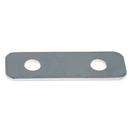 Underplade til pullert 200mm RF AISI 316 fra 1852, set forfra med detaljerede kanter.