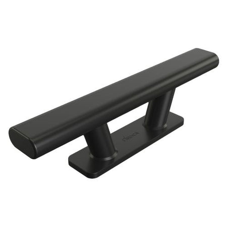Roca pullert i sort, 265x70mm, vist i frontal vinkel.