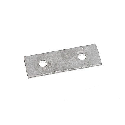 Roca underplade til pullert set fra siden, viser design og dimensioner.
