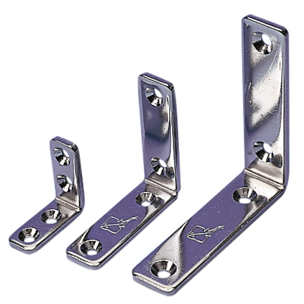 Roca vinkelbeslag 30x30x12 mm set forfra med skruer