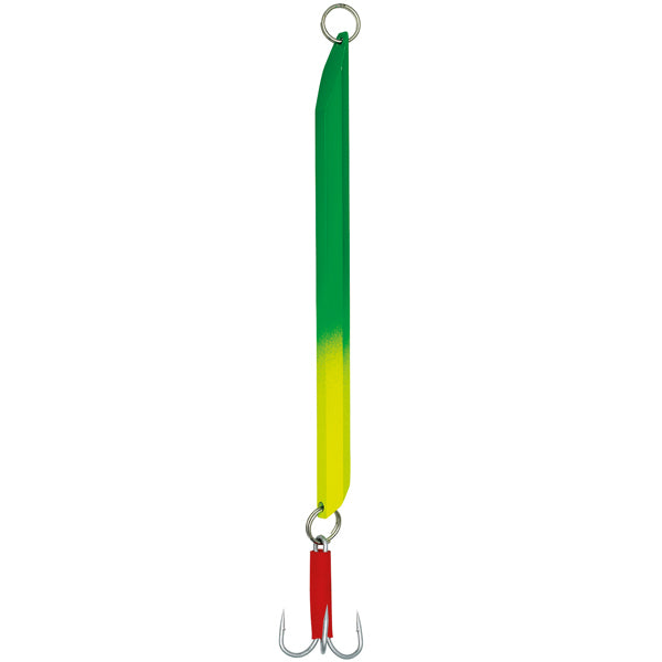Kinetic Depth Diver i grøn/gul farve, designet til dybt vandfiskeri.