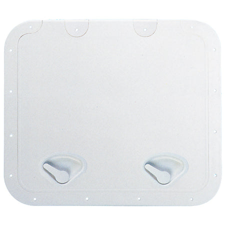 Nuova Rade Classic luge i hvid, set oppefra med mål 463x517 mm