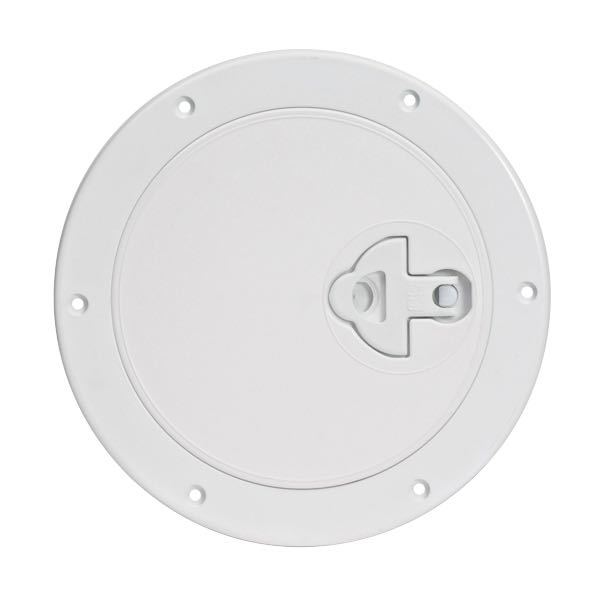 SeaTec inspektionsluger Ø265mm i hvid farve, set fra siden.
