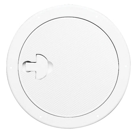 Nuova Rade inspektionsluge hvid set forfra med mål Ø185/265mm