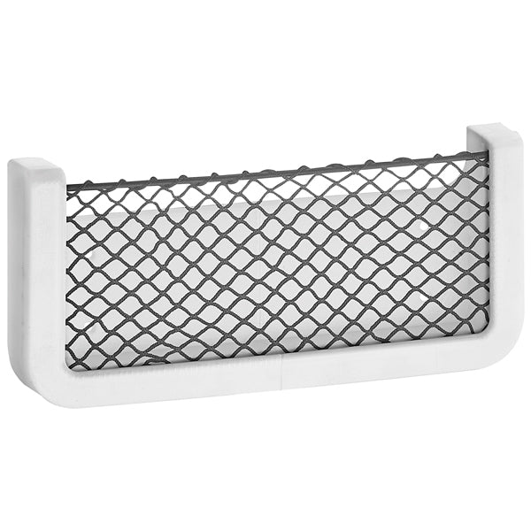 SeaTec opbevaringsnet 250x115 mm, monteret i en bådinspektionsluger.