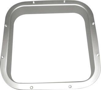 Inderramme fra Gebo til skylight luger, set forfra med detaljeret design.