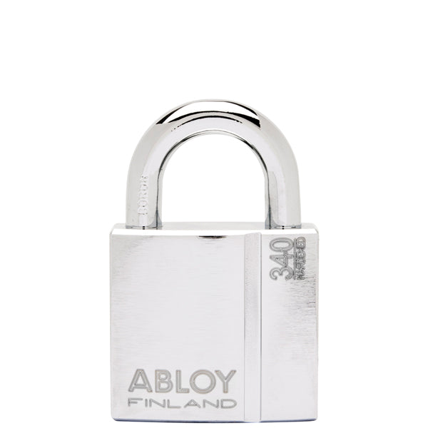 Abloy hængelås PL340/25 set forfra med låsemekanisme
