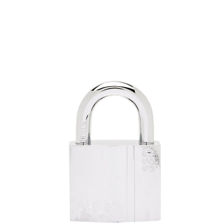 Abloy hængelås PL330/25 set forfra, med tydelig låsemekanisme.