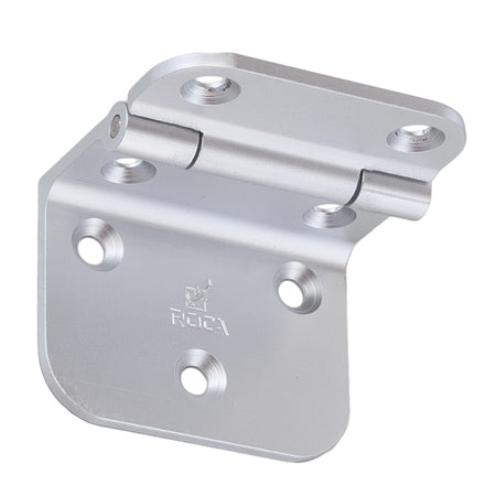 Roca hængsel i aluminium set forfra, 46x55mm, egnet til bådmontering.