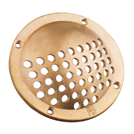Guidi bundsi i messing, set forfra med en skinnende overflade