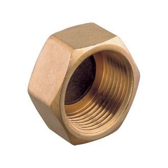 Guidi slutmuffe i messing til indvendig gevind 1/2"
