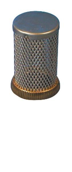 Guidi 1/2" kontraventil i sølvfarvet metal, set forfra.