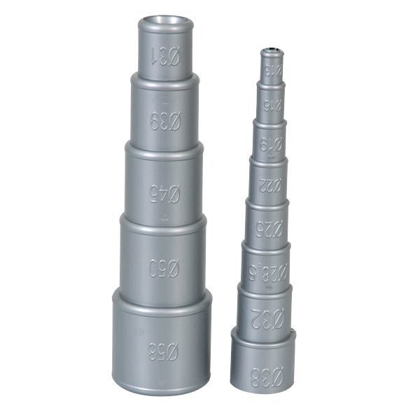 SeaTec slangeadapter i plast med mål fra 13 til 38mm