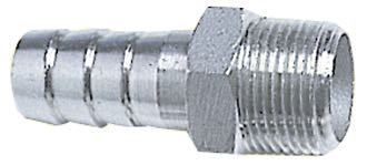 Rustfri slangestuds 1 1/4" x 38mm fra 1852, set fra siden