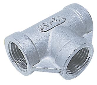 T-stykke 1" RF AISI 316 fra 1852 set fra siden