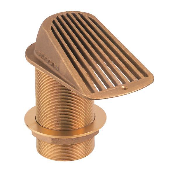 Guidi vandindtag 1 1/2" monteret på båd