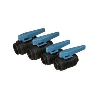 Trudesign kugleventil 2" set fra siden, klar til installation