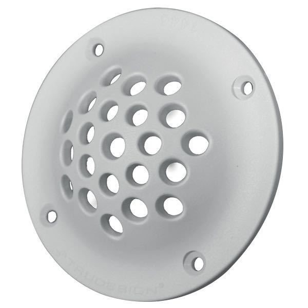 Trudesign Si gennemføring rund 1 1/4" i hvid komposit, set fra siden