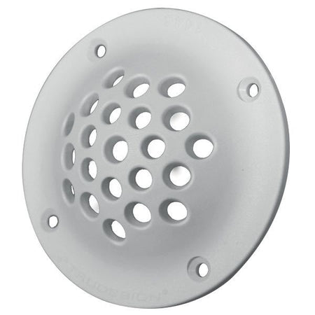 Trudesign Si gennemføring rund 1 1/4" i hvid komposit, set fra siden