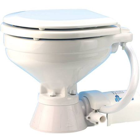 Jabsco el-toilet i kompakt design til installation i båd