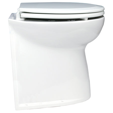 Jabsco deluxe 14" el-toilet med soft close i maritim sammenhæng