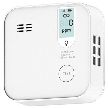 Sidevisning af 1852 kulilte alarm, 85 dB lydstyrke