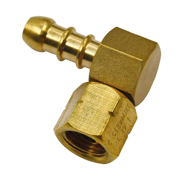 IGT 90° vinklet gasfitting set fra siden