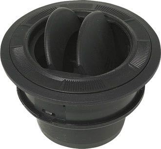 SeaTec varmluftdyse i sort, 75 mm, til montering på båd