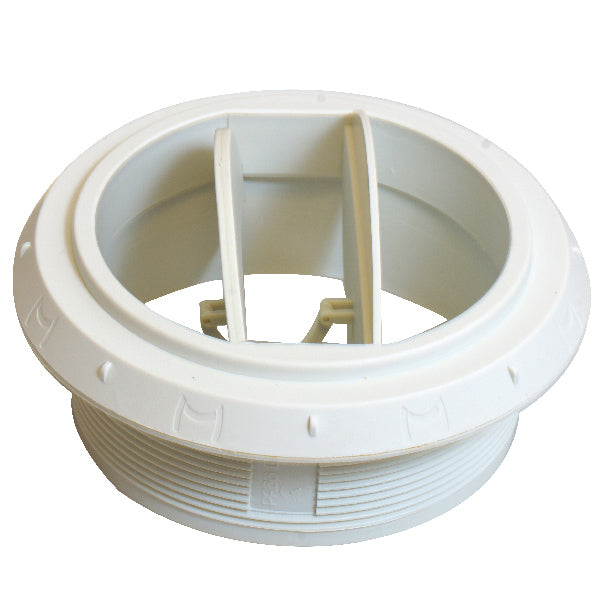 Webasto indblæsningsventil dreje- og lukbar, 90 mm, hvid, set forfra.