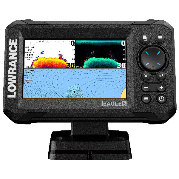 Lowrance Fishfinder Eagle 5 i brug under fiskeri