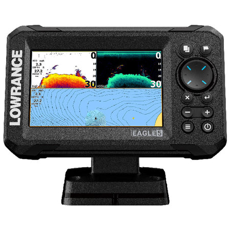 Lowrance Fishfinder Eagle 5 i brug under fiskeri
