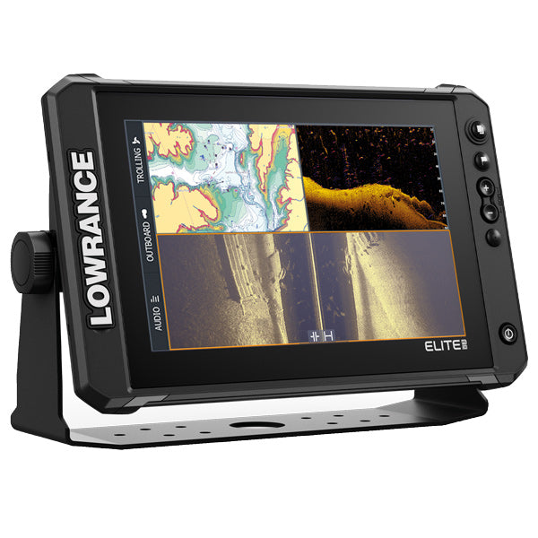 Lowrance Elite FS 10 applikation i brug på en båd.