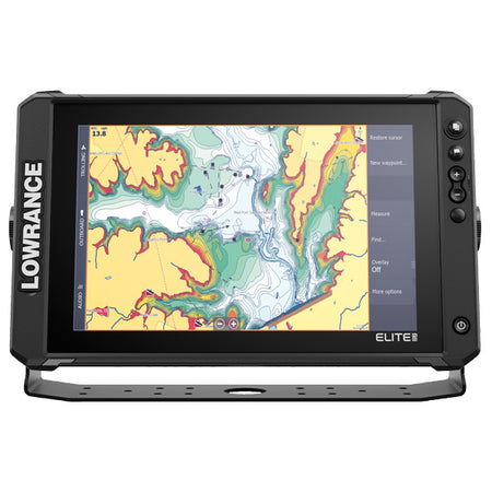 Lowrance Elite FS 12 skærm i brug under sejlads