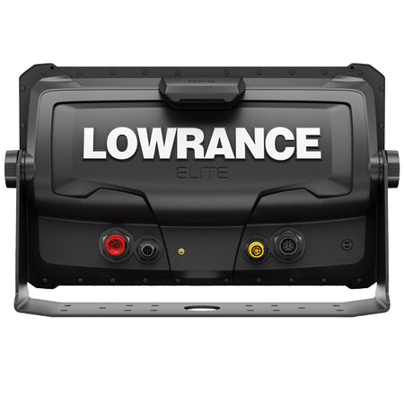 Sideperspektiv af Lowrance Elite FS 12 med transducer monteret