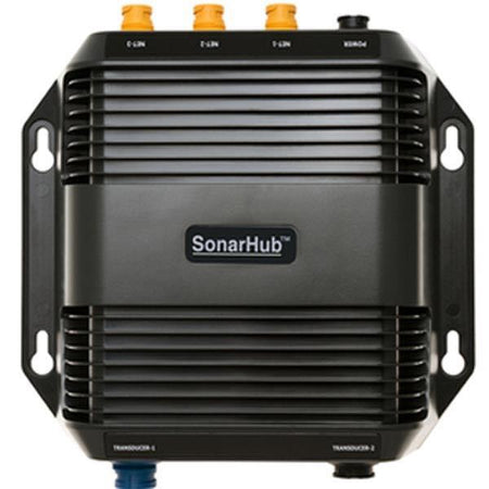 lowrance SonarHub uden transducer set fra siden, ideel til bådmonitorering