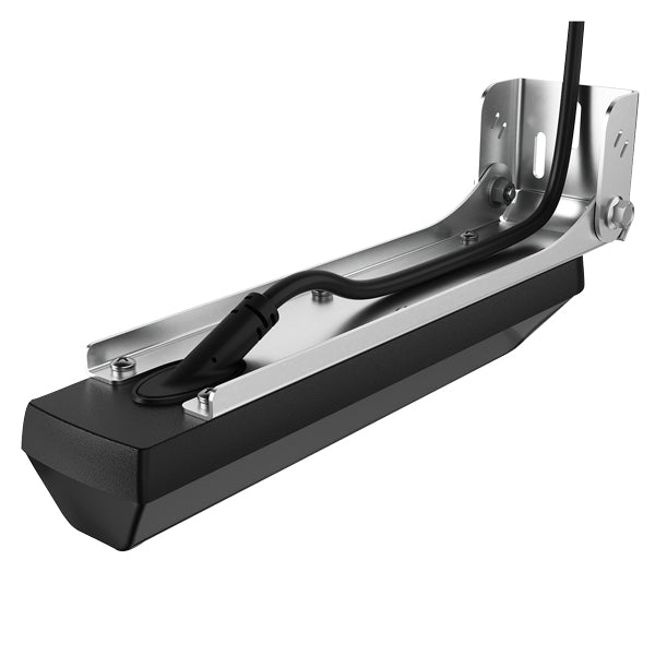 Navico Active Imaging HD transducer monteret på båd med detaljeret visning af skroget.