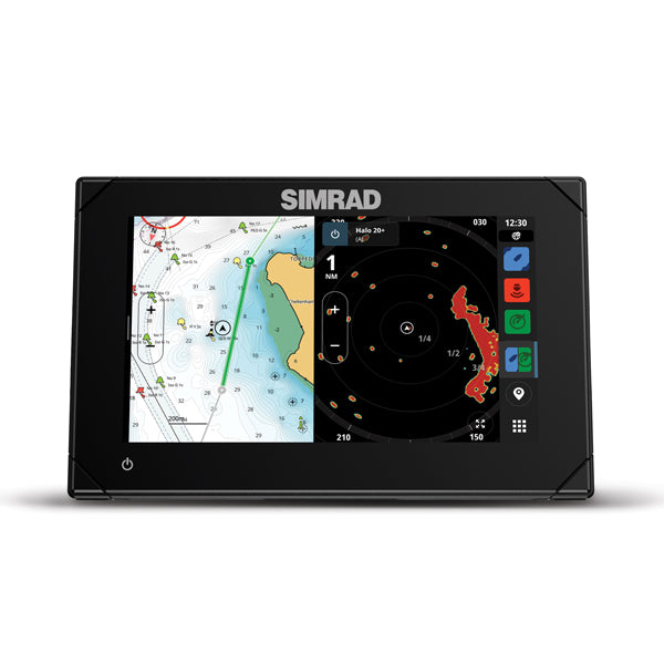 Simrad NSX 3007 kombi instrument set op på en båd