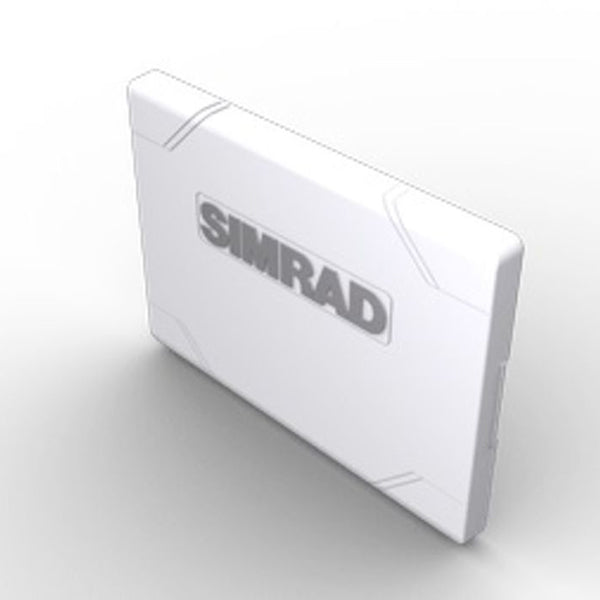 Simrad Suncover til GO12, beskyttelse mod sol og vejr, monteret på båd