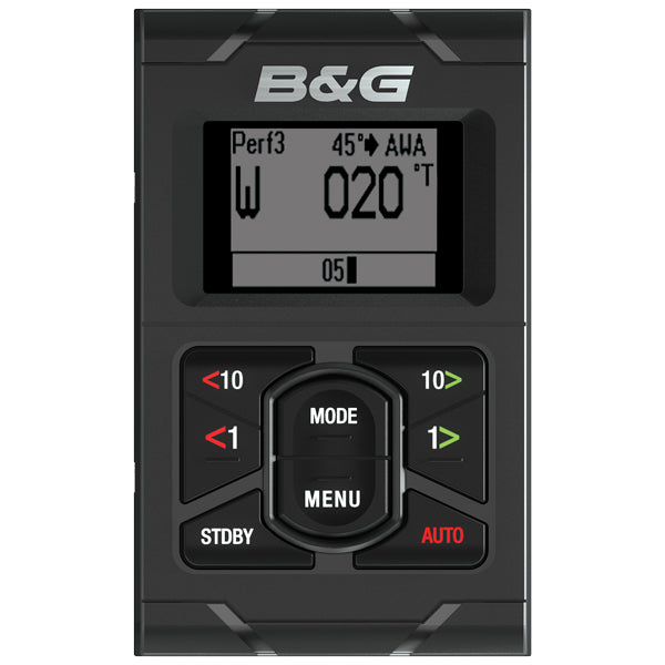 B&G H5000 autopilot controller set fra fronten med tydelige betjeningselementer