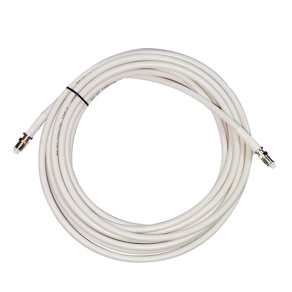 VHF kabel fra 1852 i hvid farve med hun FME stik, 3 meter langt