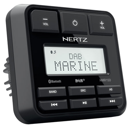 Hertz HMR 15 D digital mediemodtager set forfra med knapper og display