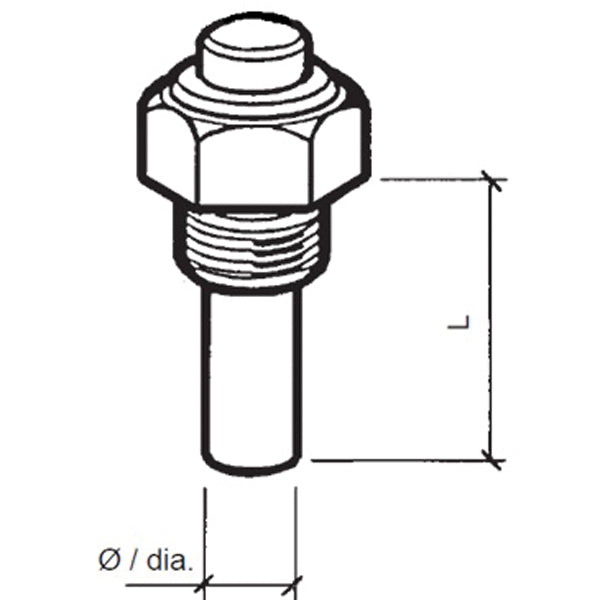 Vdo sensor til olietemperatur med M18x1,5 gevind
