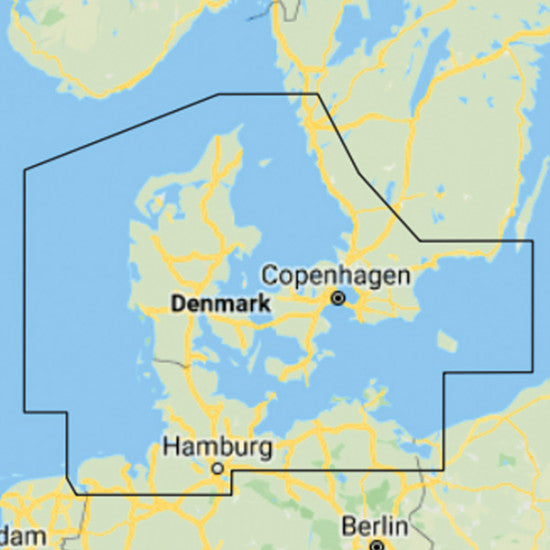 C-Map Y205 Discover Danmark kort til plotter, med detaljeret kortlægning af danske farvande