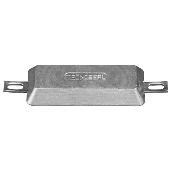 Tecnoseal zinkanode set oppefra med mål på 113×33 mm