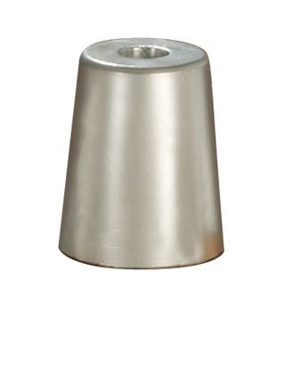 Tecnoseal zink møtrik set fra siden, klar til montering.