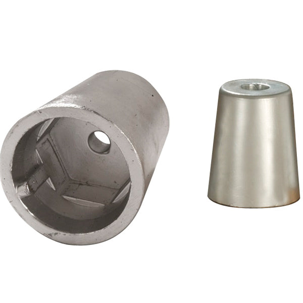 Tecnoseal zink møtrik til sekskantet aksel, set fra siden